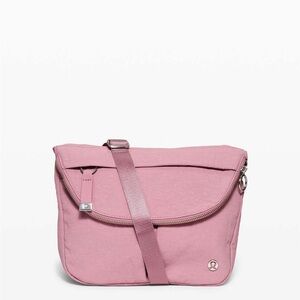 Lululemon Athletica Pink Crossbody Bag with Modern Design